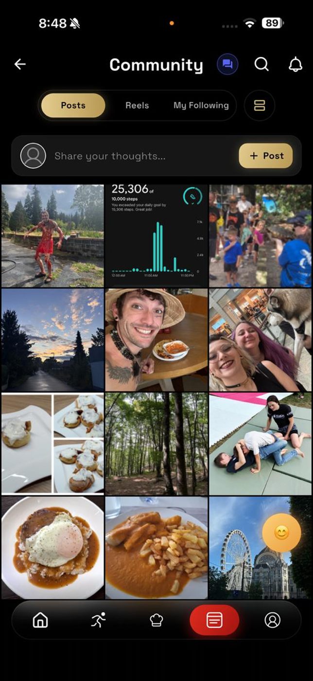 The NOTFIT community feed